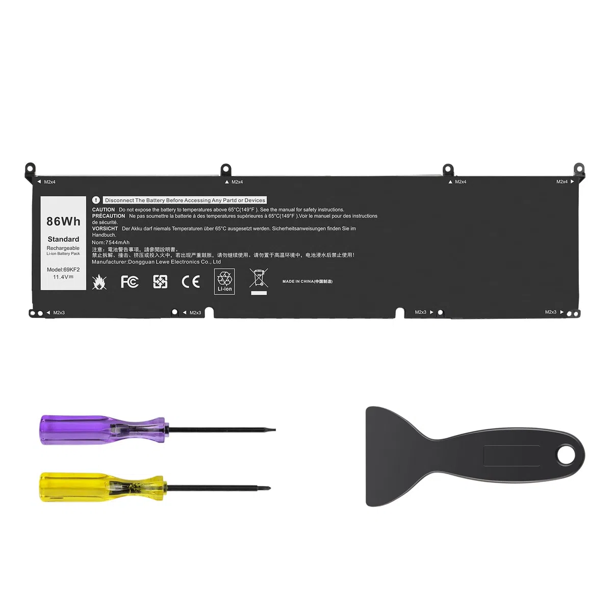 ASUNCELL 11.4V/86Wh 69KF2 Batteria del computer portatile per Dell XPS 15 9500 9510 9520 9530 Series, Precision 5550 5560 5570, G15 5510 5511 5520, per Alienware M15 R3 R4 R5 R6, per Alienware M16 R1
