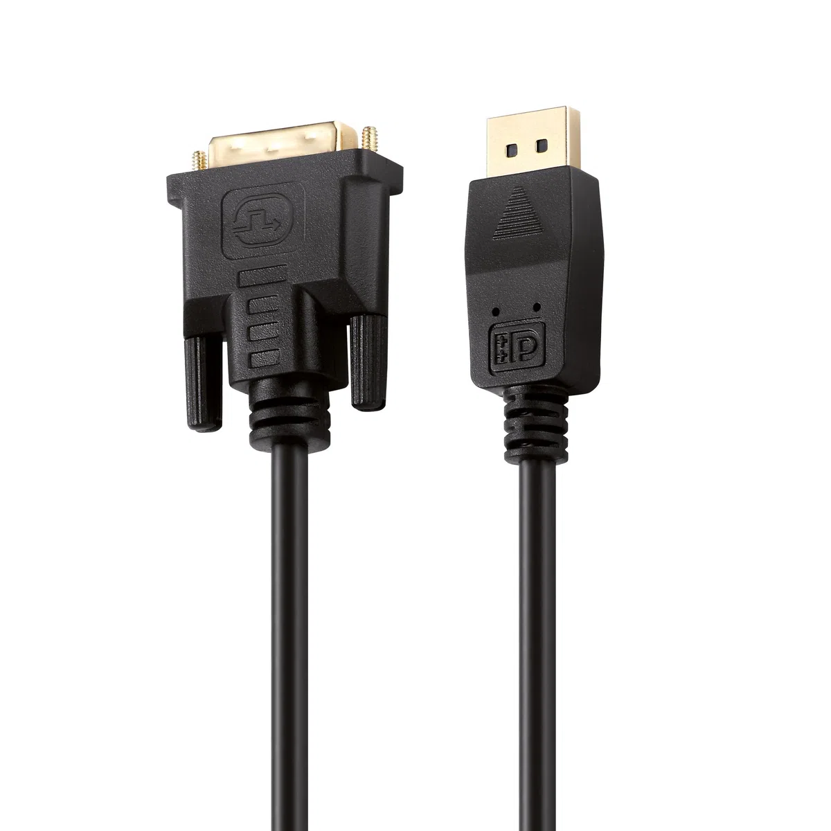 HDSupply DC045-010 Cavo di collegamento DisplayPort / DVI (connettore DisplayPort - connettore DVI single link), contatti dorati, 1,00 m, nero