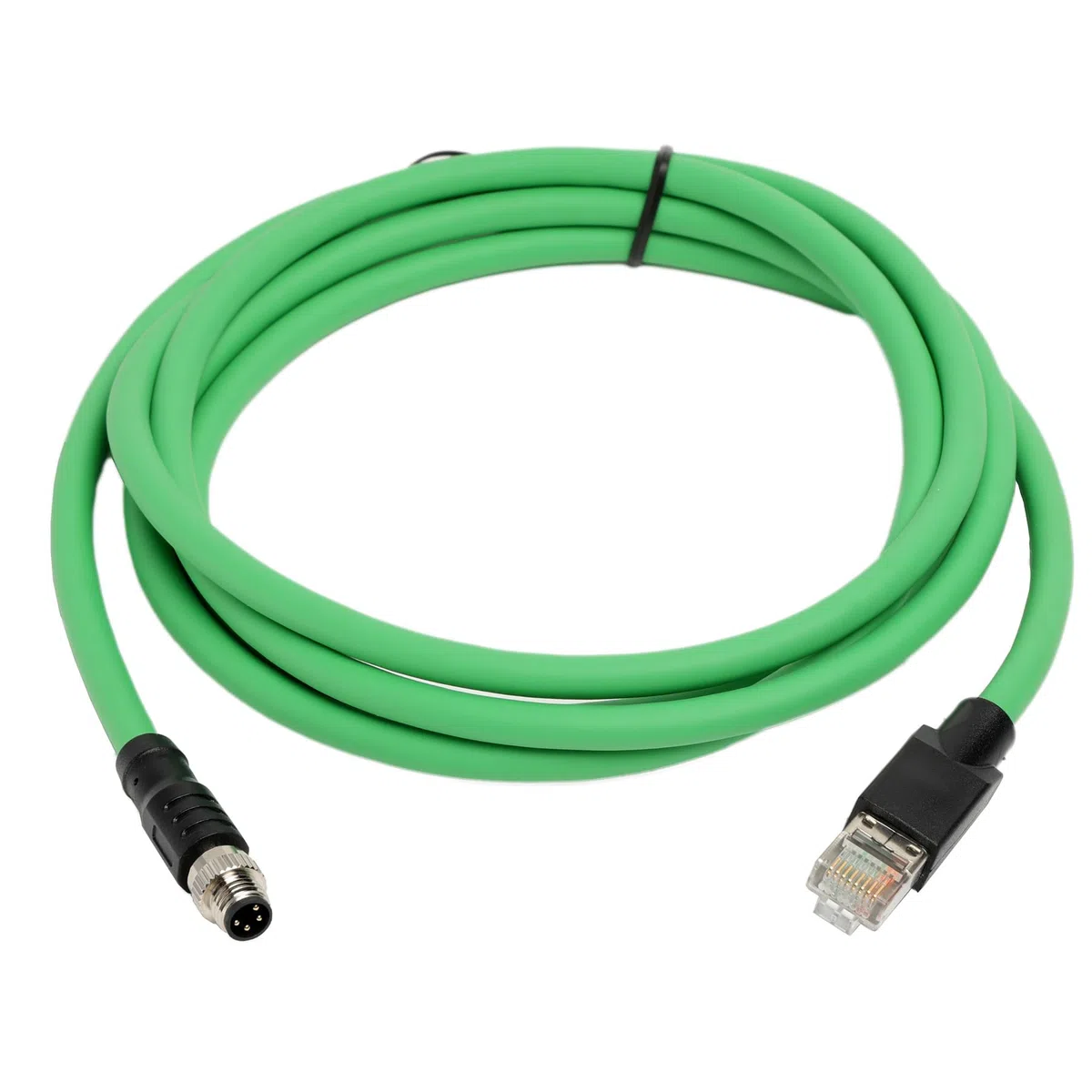 HangTon Cavo di rete M8 a 4 pin, codificato da A a RJ45, per sensore attuatore Beckhoff, EtherCAT EtherNet Profinet, controllo automazione industriale, Cat5e PUR schermato, 2 m