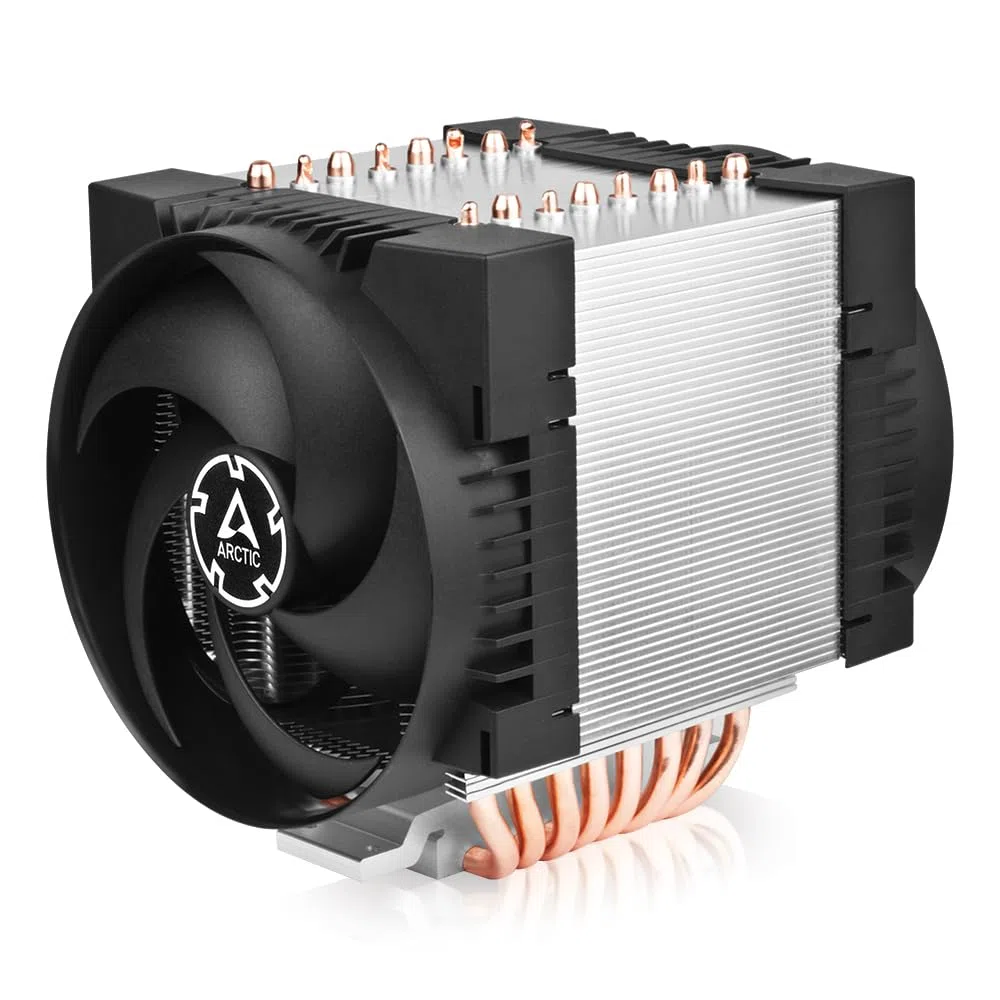 ARCTIC Freezer 4U-M (Rev.2) per AMD: SP6, sTR5, SP3, TR4, sTRX4, sWRX8 e Intel: LGA4189, LGA4677-4U e UP, Dissipatore di CPU per server, 2 ventole da 120 mm, 400-2300 giri/min, Ventola Rack e Server