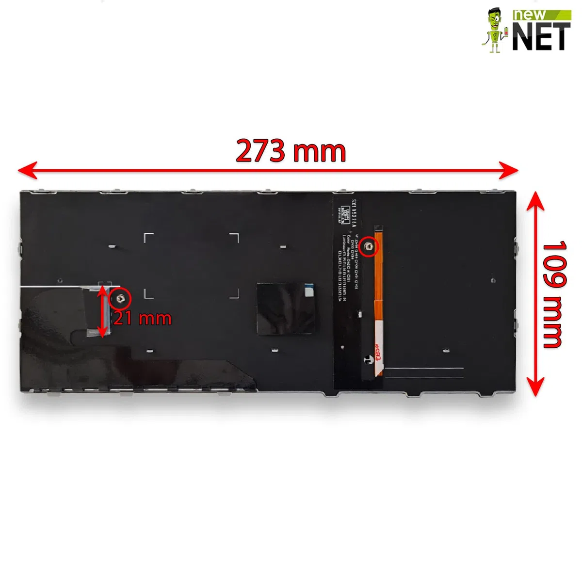 new net - Tastiera Compatibile con Notebook HP EliteBook 830 G5 830 G6 735 G5 735 G6 [Frame Silver - Trackpoint - Retroilluminata - Layout ITA]
