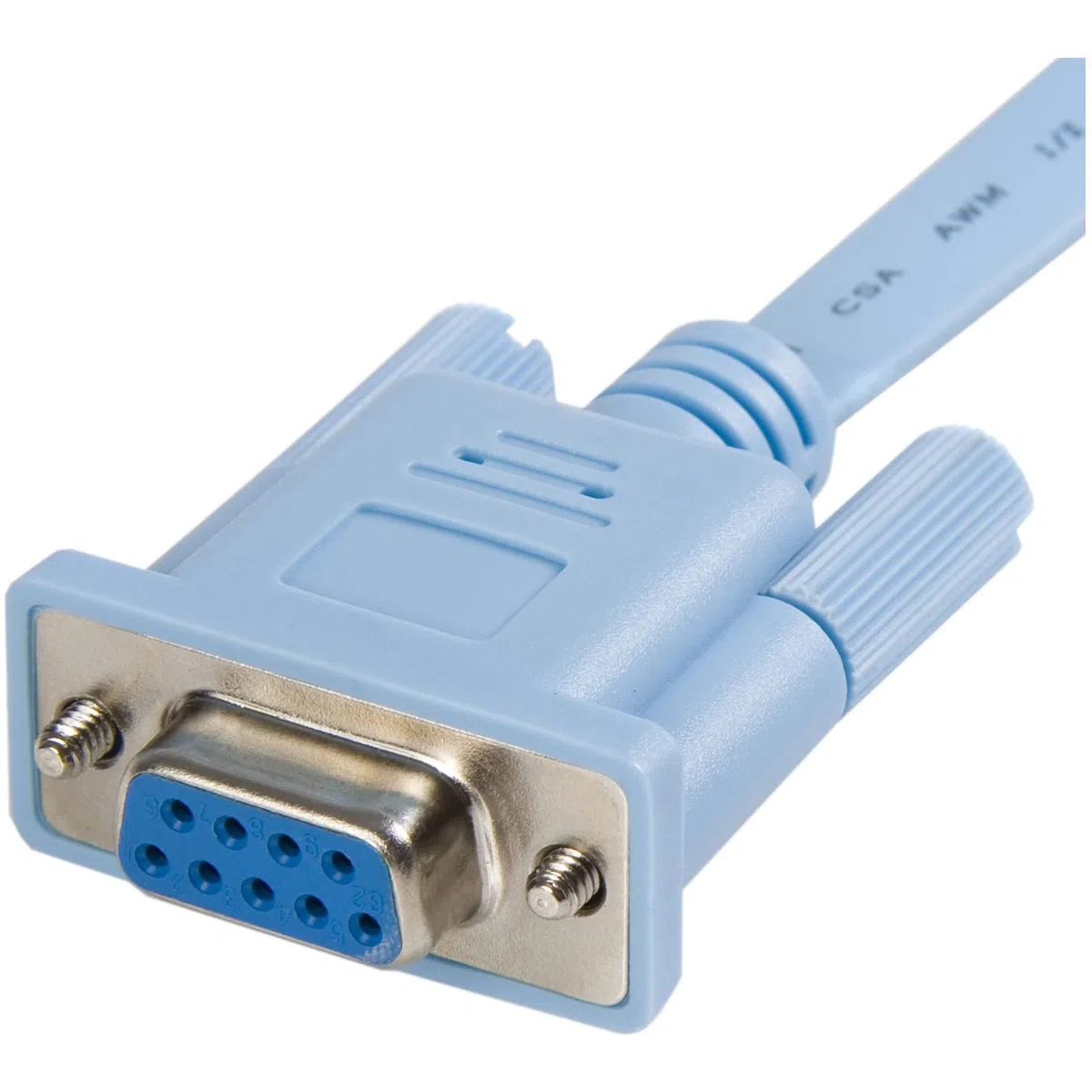 StarTech.com Cavo per gestione console router Cisco RJ45 a serie DB9 da 1.8m Maschio/Femmina, celeste