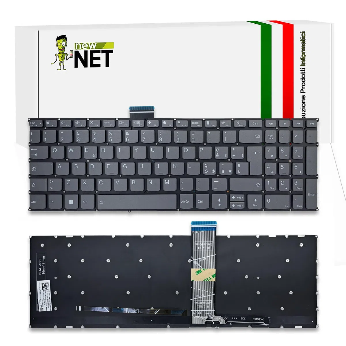 Tastiera Compatibile con Lenovo ThinkBook 15 G2 Are 20VG 15 G2 ITL 20VE Retroilluminata Layout ITA