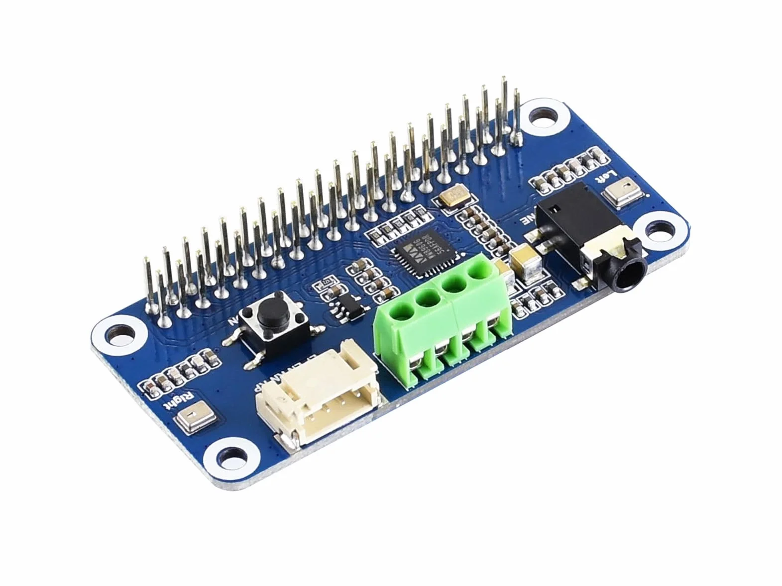 WM8960 Audio Module Hi-Fi Sound Card HAT for Raspberry Pi 4B+ 4B 3B+ 3B 2B+ Zero W WH 2W Stereo CODEC Play/Record