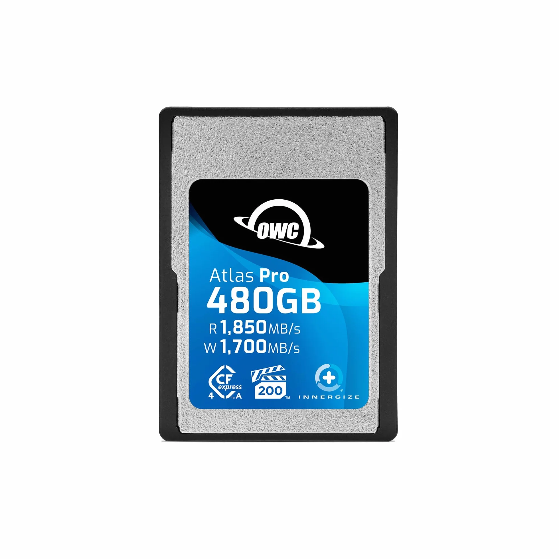 OWC Atlas Pro - Scheda di memoria Cfexpress 4.0 di tipo A ad alte prestazioni, 480 GB, di grado professionale, fino a 1850 MB/s in lettura e 1700 MB/s in scrittura