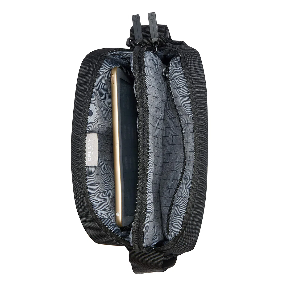 Delsey Paris 003354113 Mini Reporter Verticale 2 Scomparti 10.1", Nero
