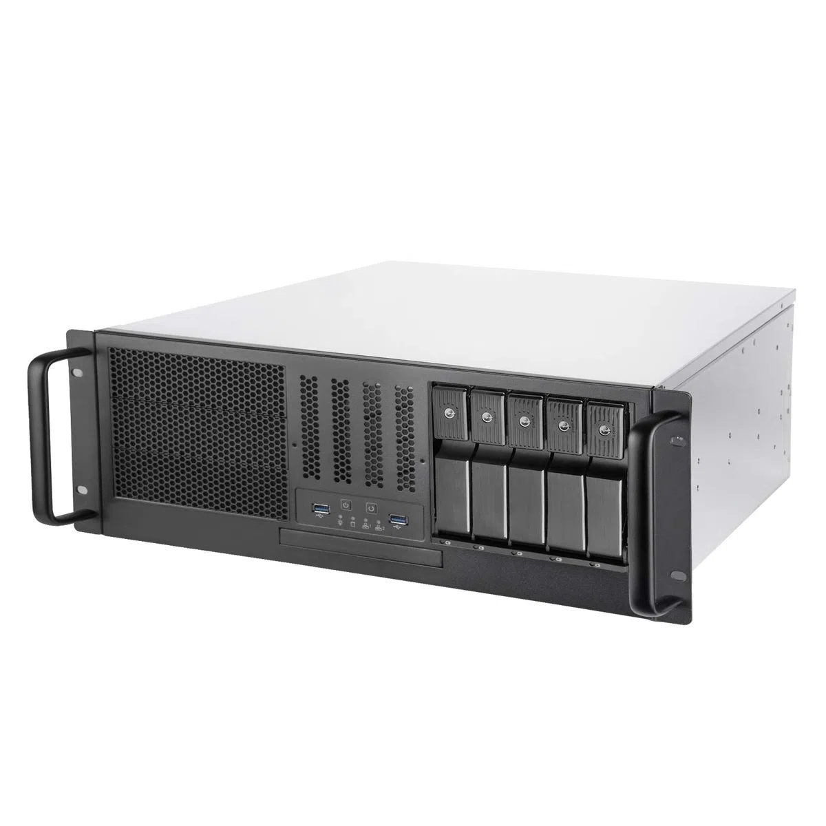 Silverstone Rm41-H08 Supporto Nero (silverstone Rm41-H08 - RacK-Monterbar)