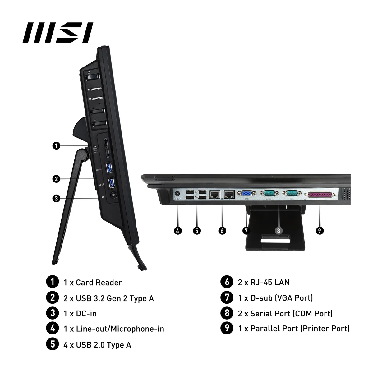 MSI PRO AP162T ADL-018XDE 39,6cm (15,6") Intel N100 4GB 128GB oBS