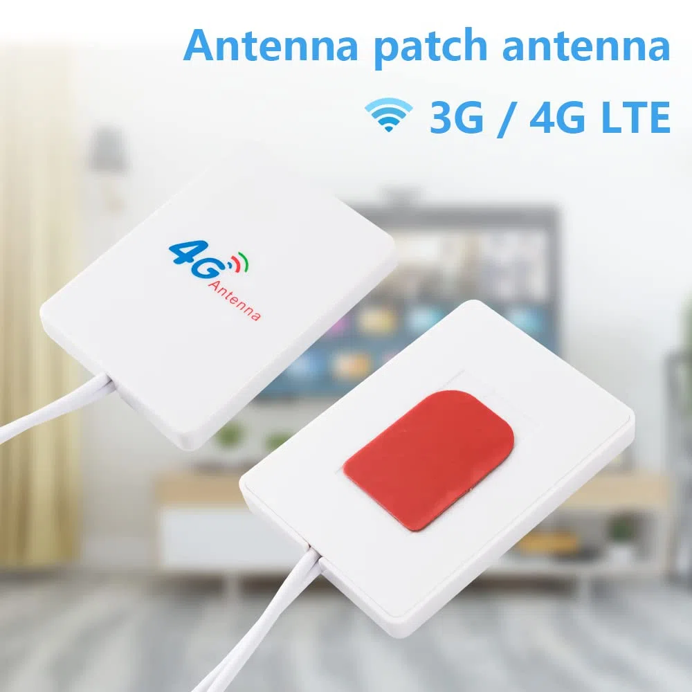 Vecys Antenna 4G / 3G Adattatore Spina TS9 Antenna Patch 5 dBi Amplificatore Antenna WLAN 3 m Cavo da 9,8 Piedi Compatibile con Router Mobile 4G / 3G / 2G Antenna WLAN WLAN Bluetooth Senza Fili