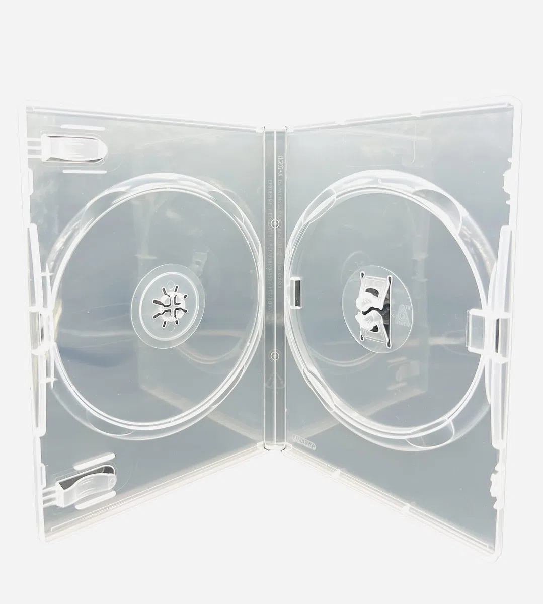 Dragon Trading - Confezione da 10 custodie doppie per DVD, CD, Blu-Ray, 14 mm, per contenere 2 dischi, con custodia esterna per intarsio artistico, stesse custodie usate dai principali studi