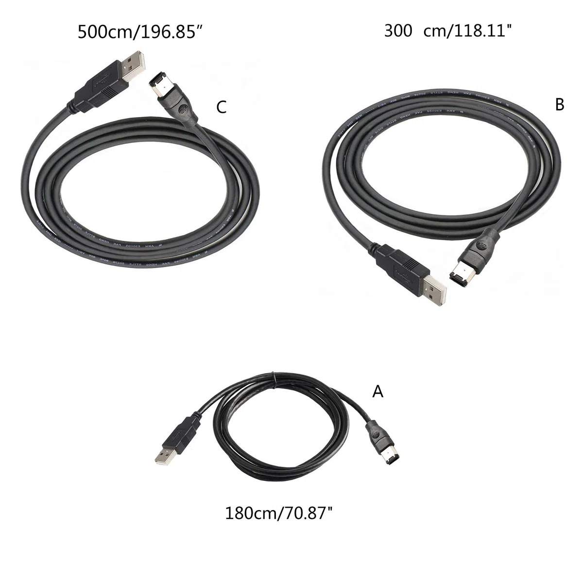 Firewire IEEE 1394 6 pin maschio USB 2.0 A cavo di conversione adattatore maschio 1,8 metri/3/4,5 metri per collegare il cavo della scheda audio