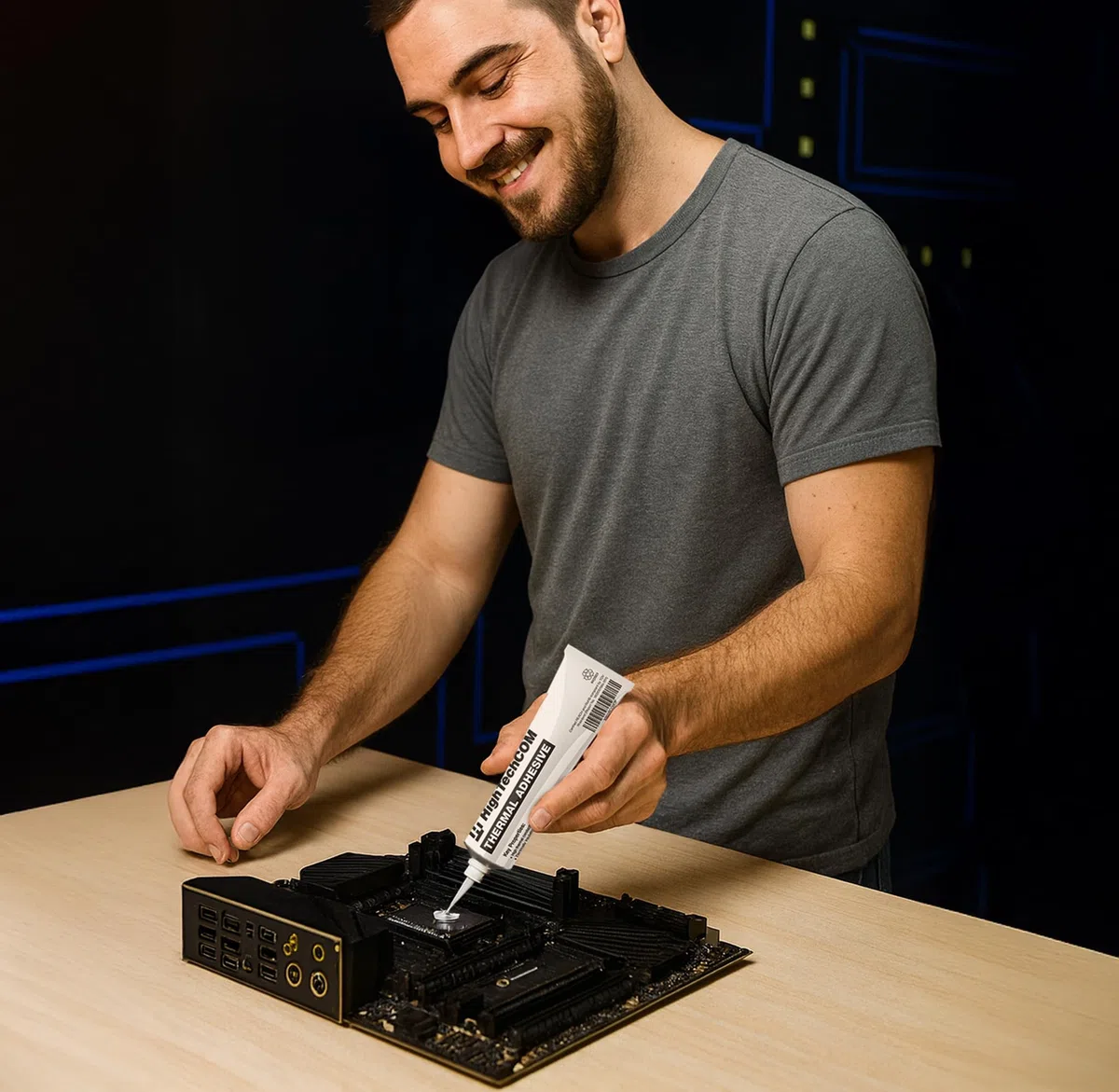 2 W/mK, colla termica per dissipatore di calore, liquido, 100 g, ideale per dissipatore di calore, LED, RAM, GPU e elettronica di potenza, silicone con componenti in alluminio