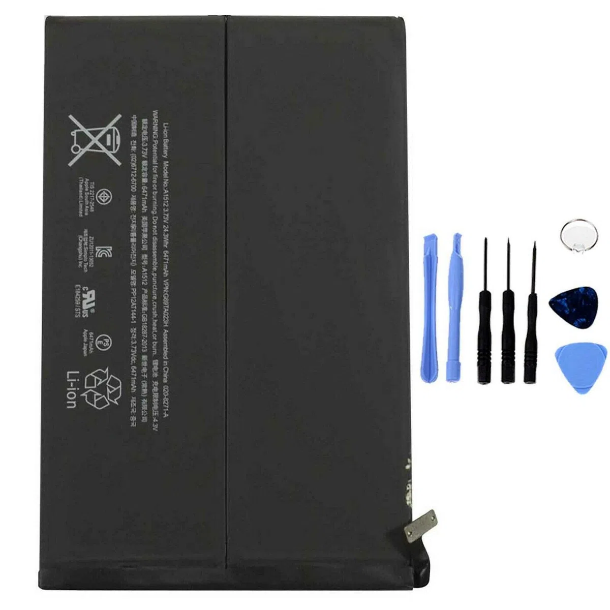 ELLENNE Batteria per Apple iPad Mini 2 e Mini 3 6471mAh con Kit Smontaggio | Batteria per Apple iPad Mini 2 e Mini 3 da 6471mAh - Nuova con Kit attrezzi per lo smontaggio