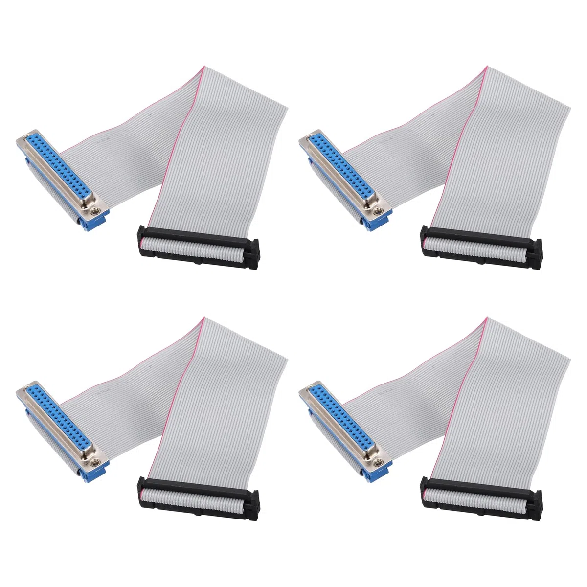 QUARKZMAN 4 PCS Cavo A Nastro IDC, Passo 2.54 mm Larghezza 47 mm Lunghezza 20 cm 40 Pin Femmina DB37 A FC-40 Cavo A Nastro Connettore Jumper per PC, Display LED