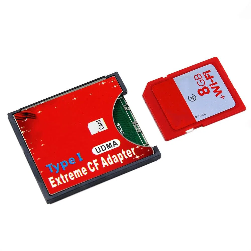 Cablecc Adattatore da SD SDHC SDXC ad alta velocità Extreme Compact Flash Support CF Type I per 16/32/64/128 GB