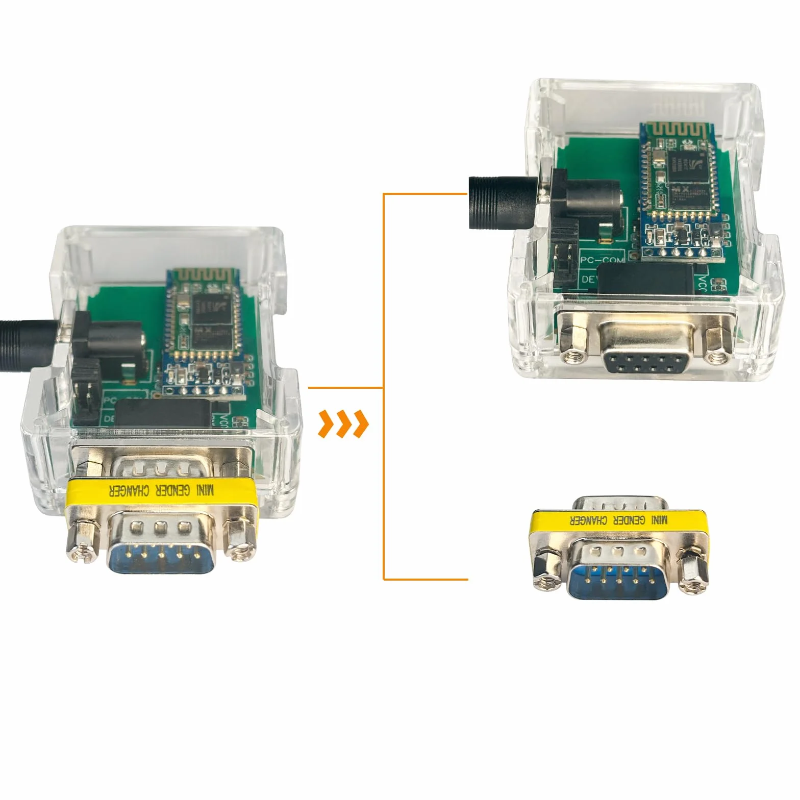DSD TECH SH-B23A Adattatore seriale Bluetooth 2.0 a RS232 con convertitore DB9