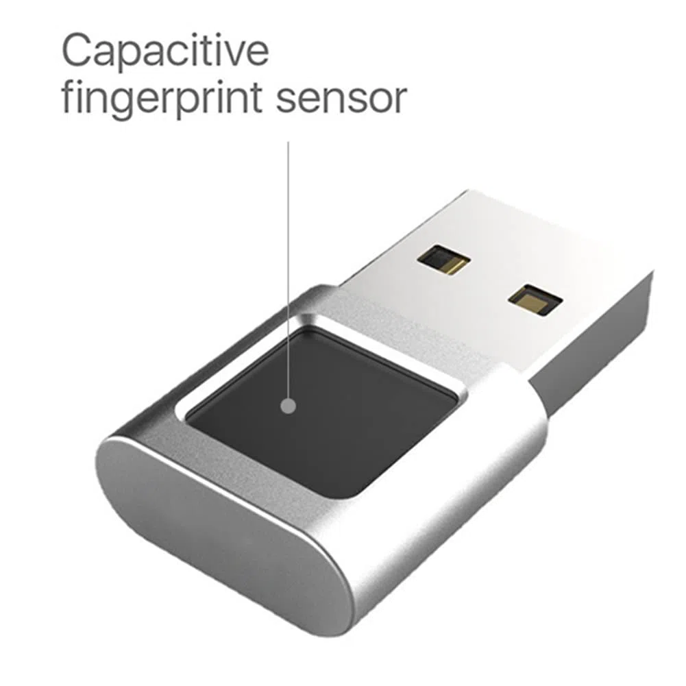 Mini Lettore di Impronte Digitali Mini Modulo Lettore di Impronte Digitali USB Scanner Biometrico per Computer Portatili 10 Chiave di Sicurezza per PC Interfaccia USB
