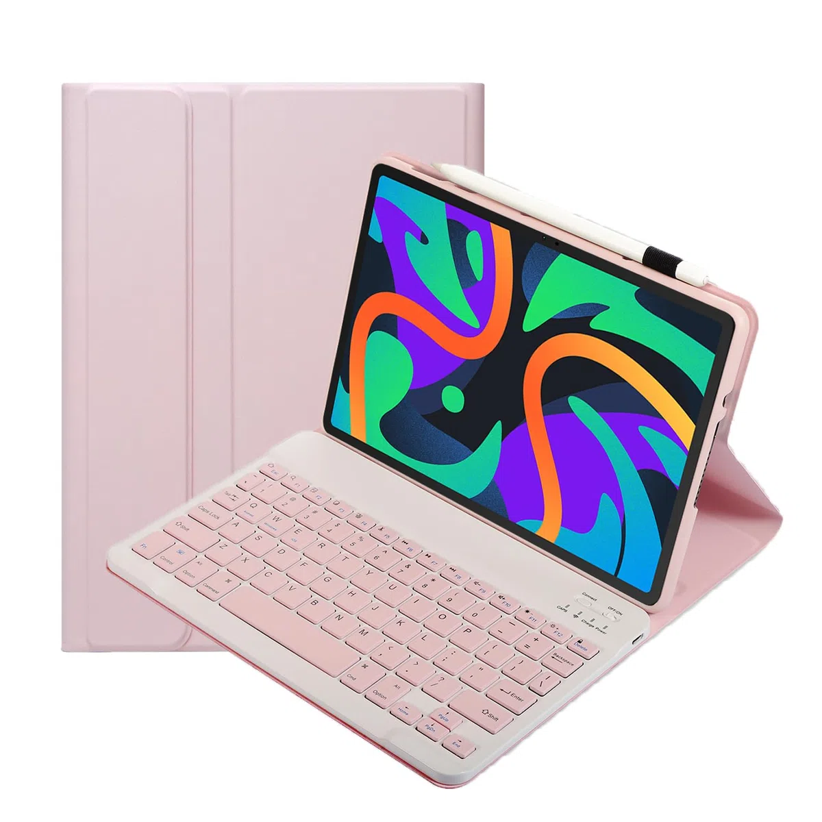 Custodia tastiera per tablet Lenovo Tab M11/K11/Idea Tab 11" cover magnetica intelligente con tastiera bluetooth wireless rimovibile per Lenovo TB336FU/TB330FU (Rosa)