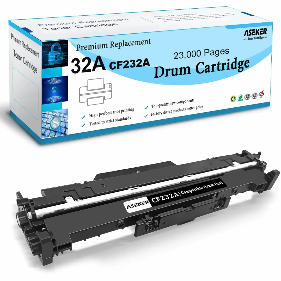 Compatibile 32A CF232A Cartuccia Tamburo per HP M118 M118dw M203d M203dn M203dw M203 M220 MFP M148 M148dw M148fdw M140 M227fdn M227fdw M227sdn M227 Stampante 23000 Pagine (Nero Tamburo)