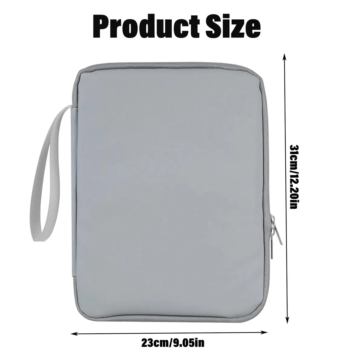 Custodia Protettiva per Tablet 12-13 Pollici con Maniglia, Borsa Universale Impermeabile con Tasche Multiuso, Tablet Sleeve Carrying Case Sleeve Imbottita Antiurto per Viaggio Lavoro e Regalo