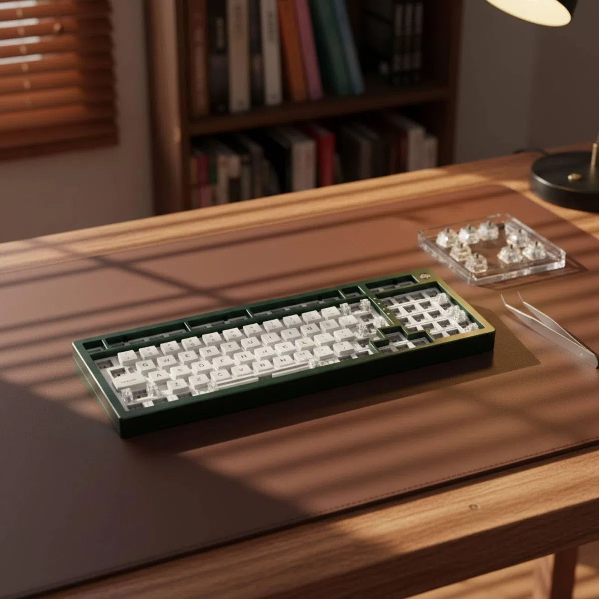Gralara Tastiera Meccanica 75% con Rotella di Controllo Connessione Tri-Modale Kit Tastiera Base 75% Retroilluminazione RGB Periferica Computer per Scrivania, Burgundy 98