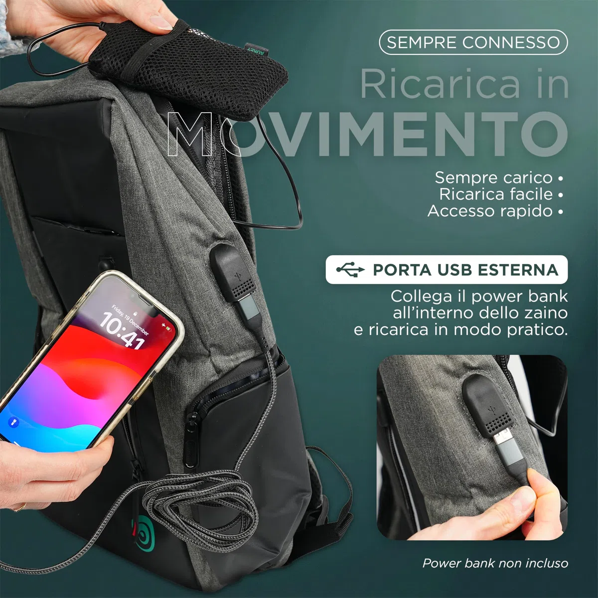 Generico Zaino porta pc
