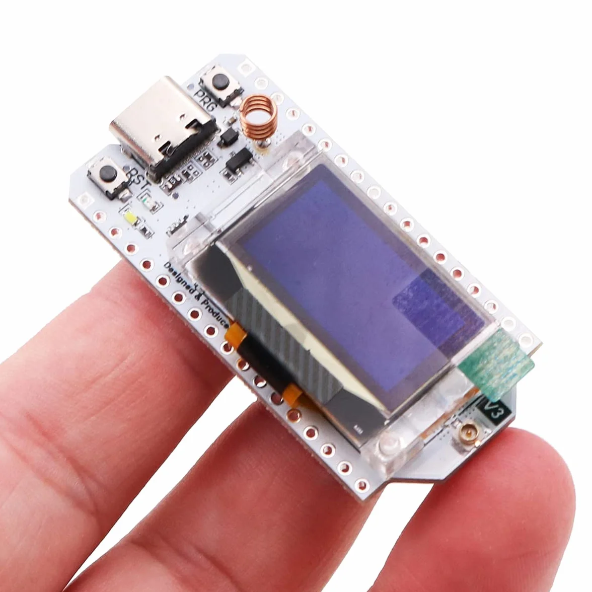 DollaTek ESP32-S3FN8 Scheda di sviluppo LoRa V3 433~510MHz SX1262 Display OLED da 0,96 pollici BT+WIFI Kit Lora per Arduino IOT Smart Home