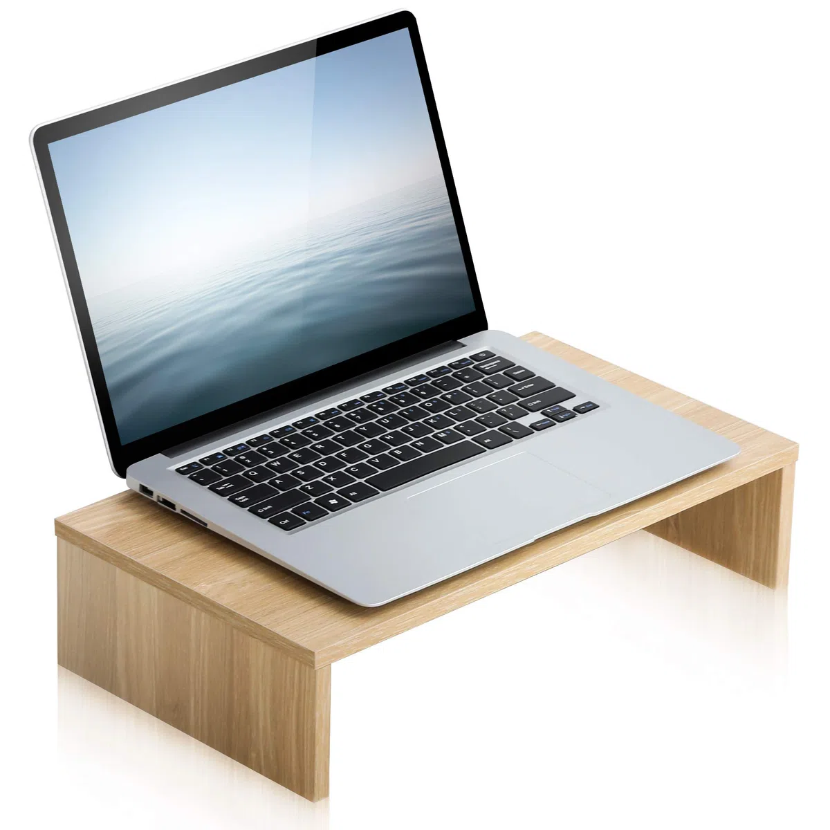 FITUEYES Supporto Monitor Supporto per Monitor in Legno 42,5x23,5x10cm (Giallo) FDT104201WO