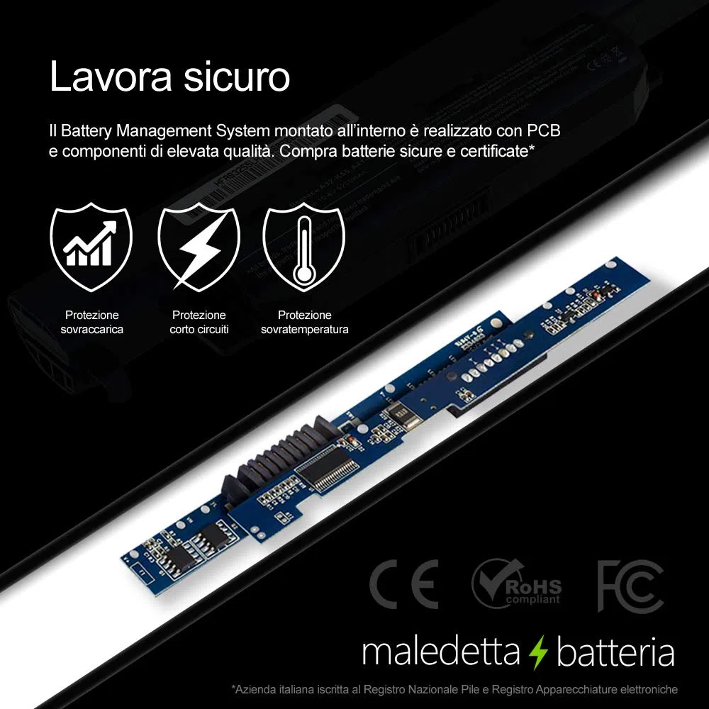 Batteria SOSTITUISCE 5200mAh 10,8V per Portatile Sony VGPBPL26, VGP-BPL26, VGPBPS26, VGP-BPS26, VGPBPS26A, VGP-BPS26A