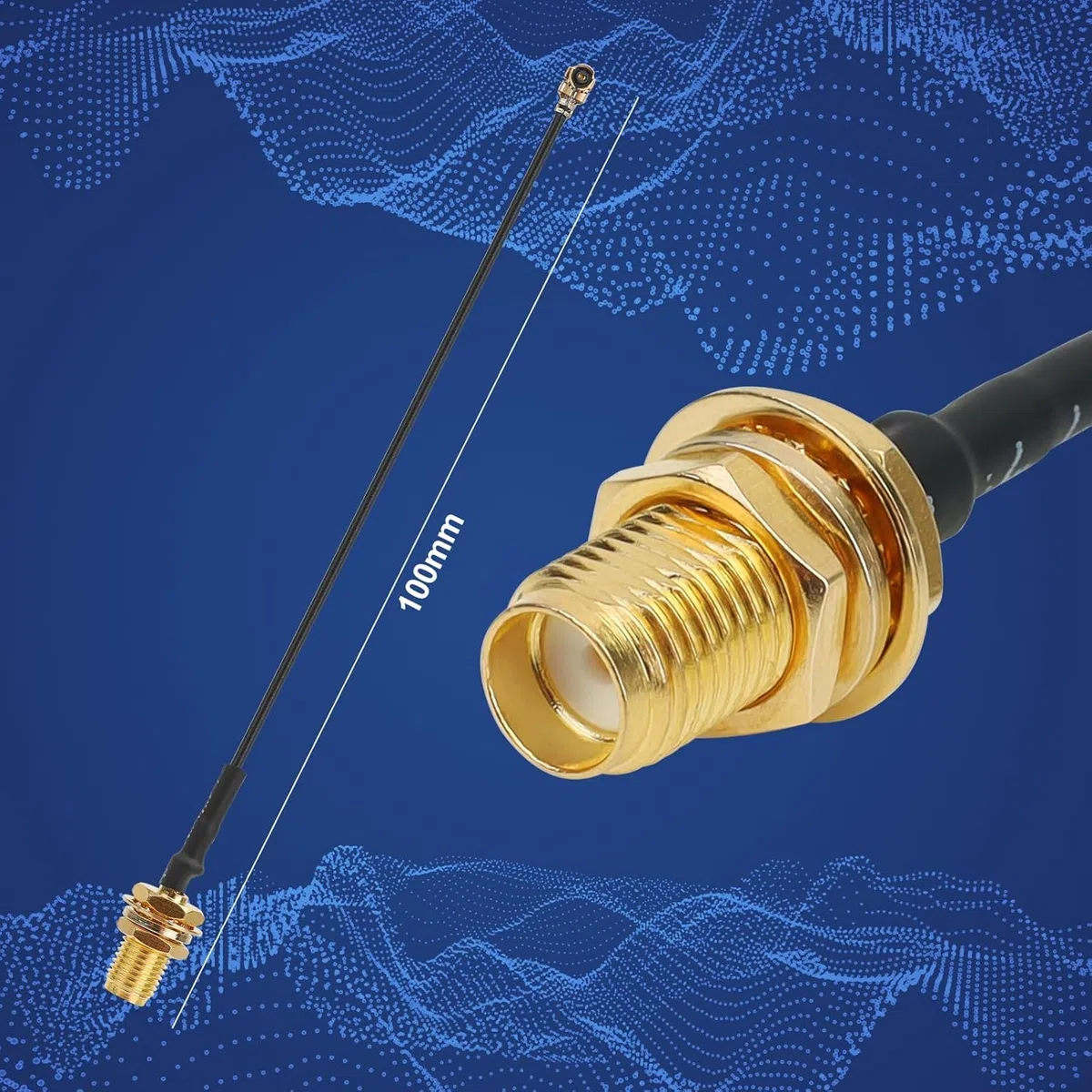 Confezione da 2 antenne 868 MHz, guaina da 10 dBi per antenna Mesh tastic LoRa Long Range Soft Whip, 17 cm, connettore Omni SMA nero