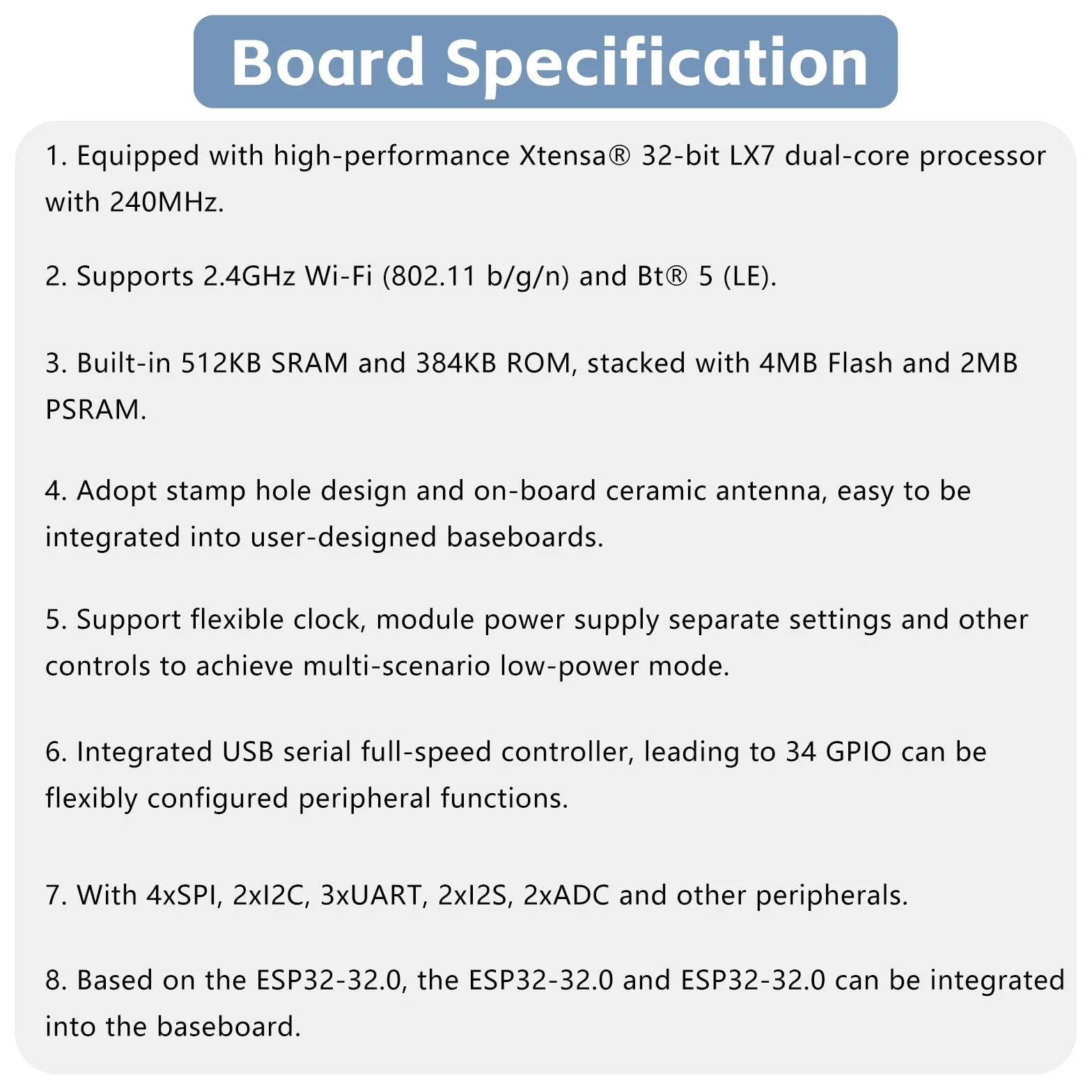 diymore per ESP32-S3 WiFi Bluetooth Mini Modulo Scheda di Sviluppo Processore dual-core basato su per ESP32-S3
