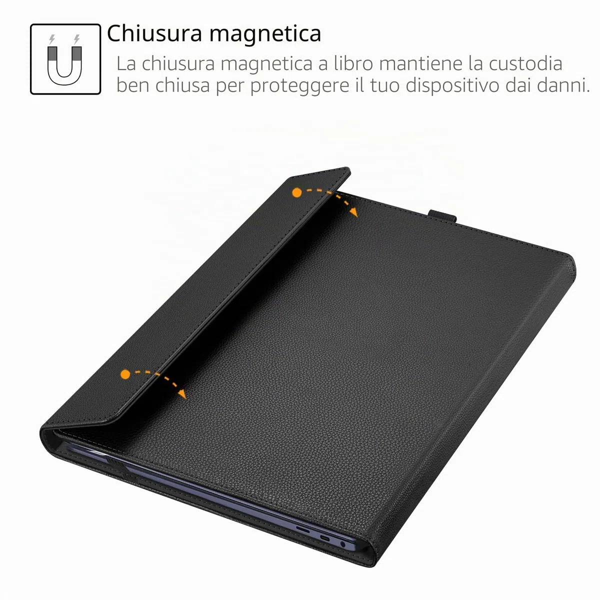 FINTIE Custodia per 15.6 Pollici Samsung Galaxy Book 5 360,Galaxy Book 4/Book4 Edge, Portfolio Business Cover con Tasca, Nero