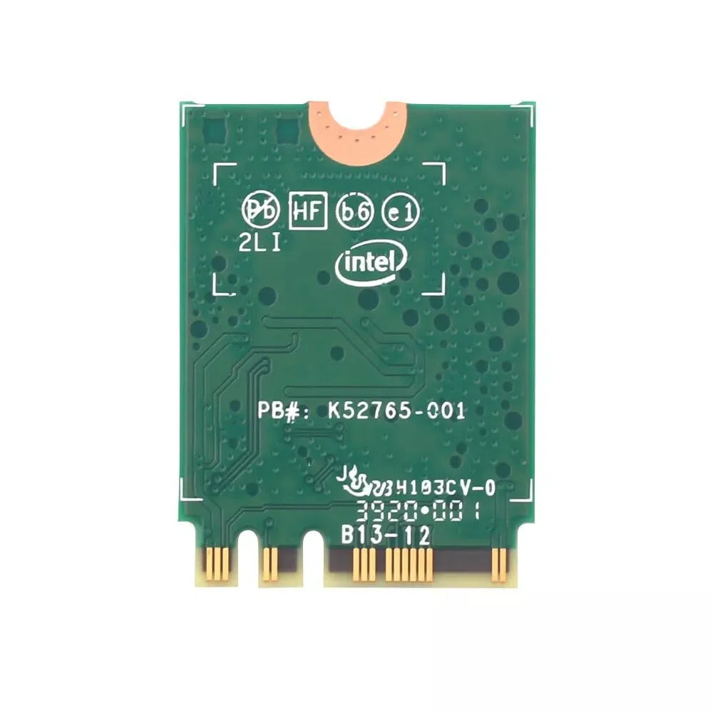Scheda adattatore Intel WiFi 6 AX200 M.2, Dual Band 802.11ax, fino a 2,4 Gbps, Bluetooth 5.2, compatibile con Windows 10/11