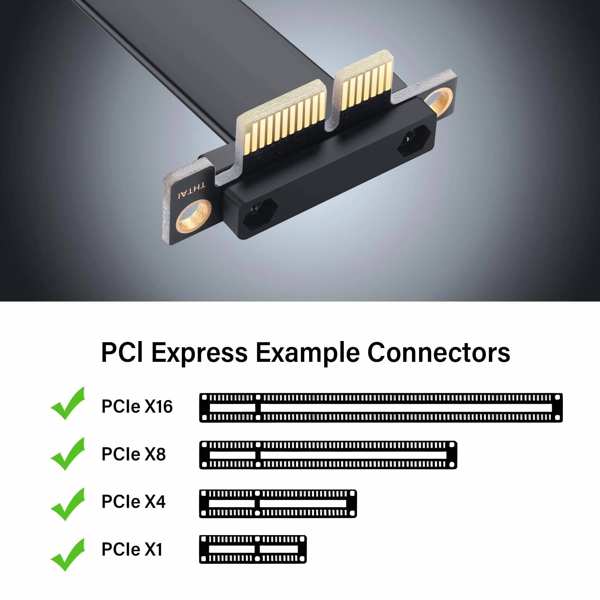 SinLoon Cavo di Estensione PCIe 4.0 X1 90 Gradi Riser PCI-E 1X Maschio Femmina 30CM