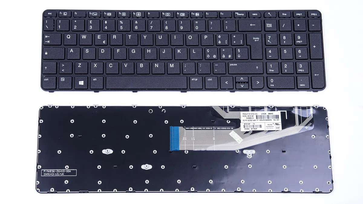INFOELETTRONICA LO STORE DELLA CONVENIENZA E QUALITA' Tastiera Italiana per HP ProBook 450 G3 / 470 G4