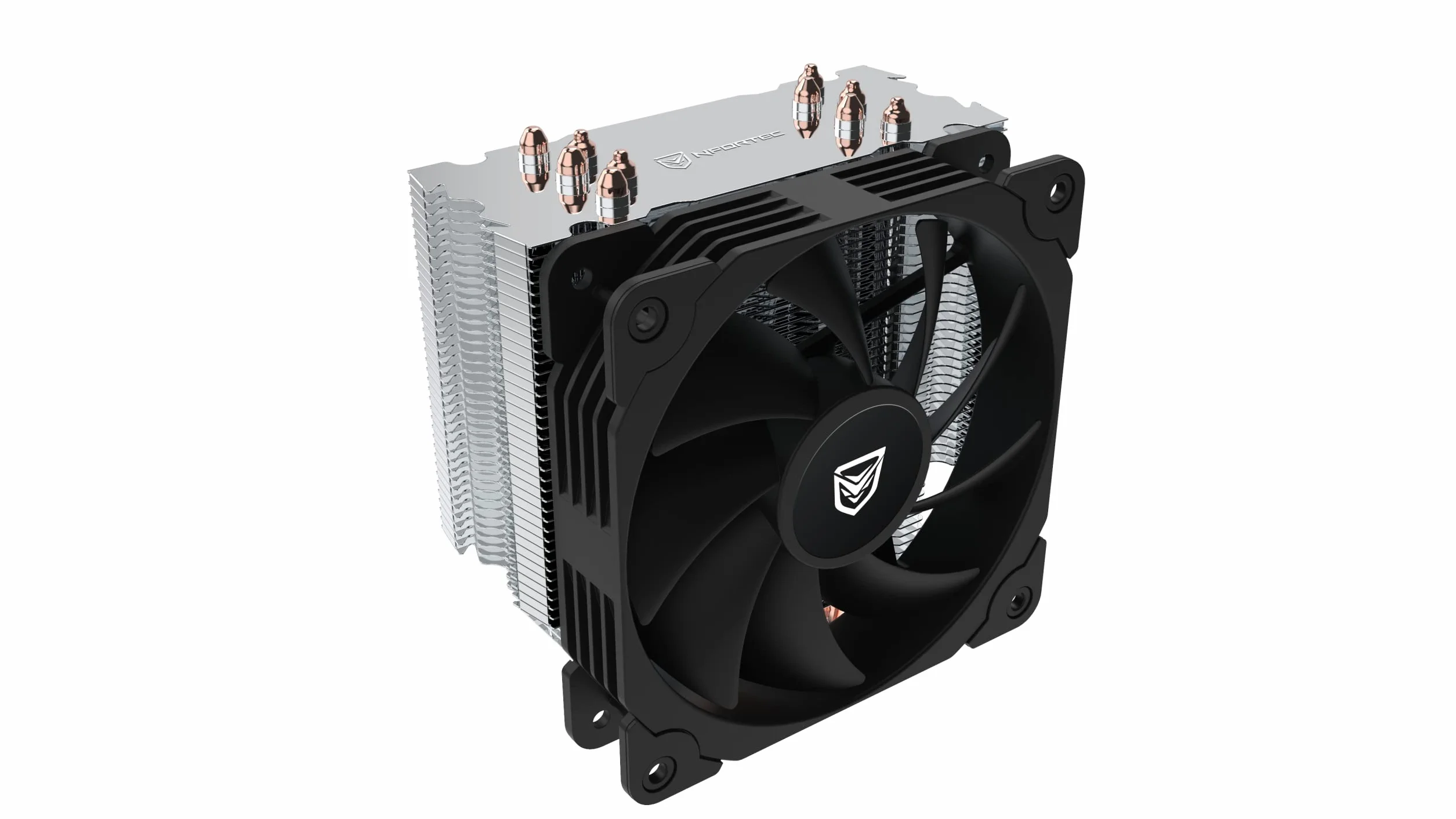 Nfortec - VELA X Dissipatore per CPU con 5 heatpipes, ventola PWM da 120 mm, TDP 150 W, compatibile con LGA1700 e AM5, nero