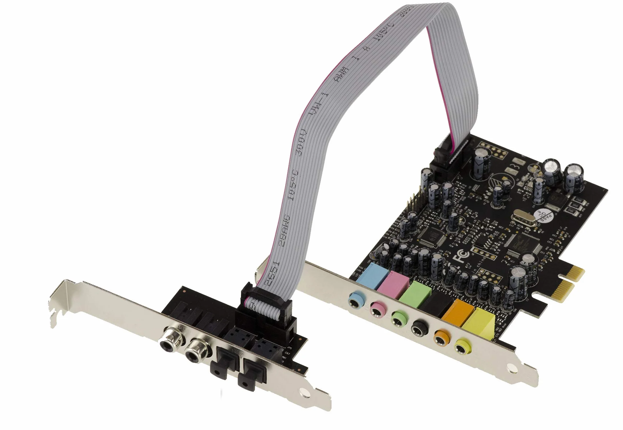 KALEA-INFORMATIQUE Scheda controller audio PCIe a 7.1 canali con chipset CMedia Oxygen CM8828 e CM9882A - ingressi e uscite digitali SPDIF.