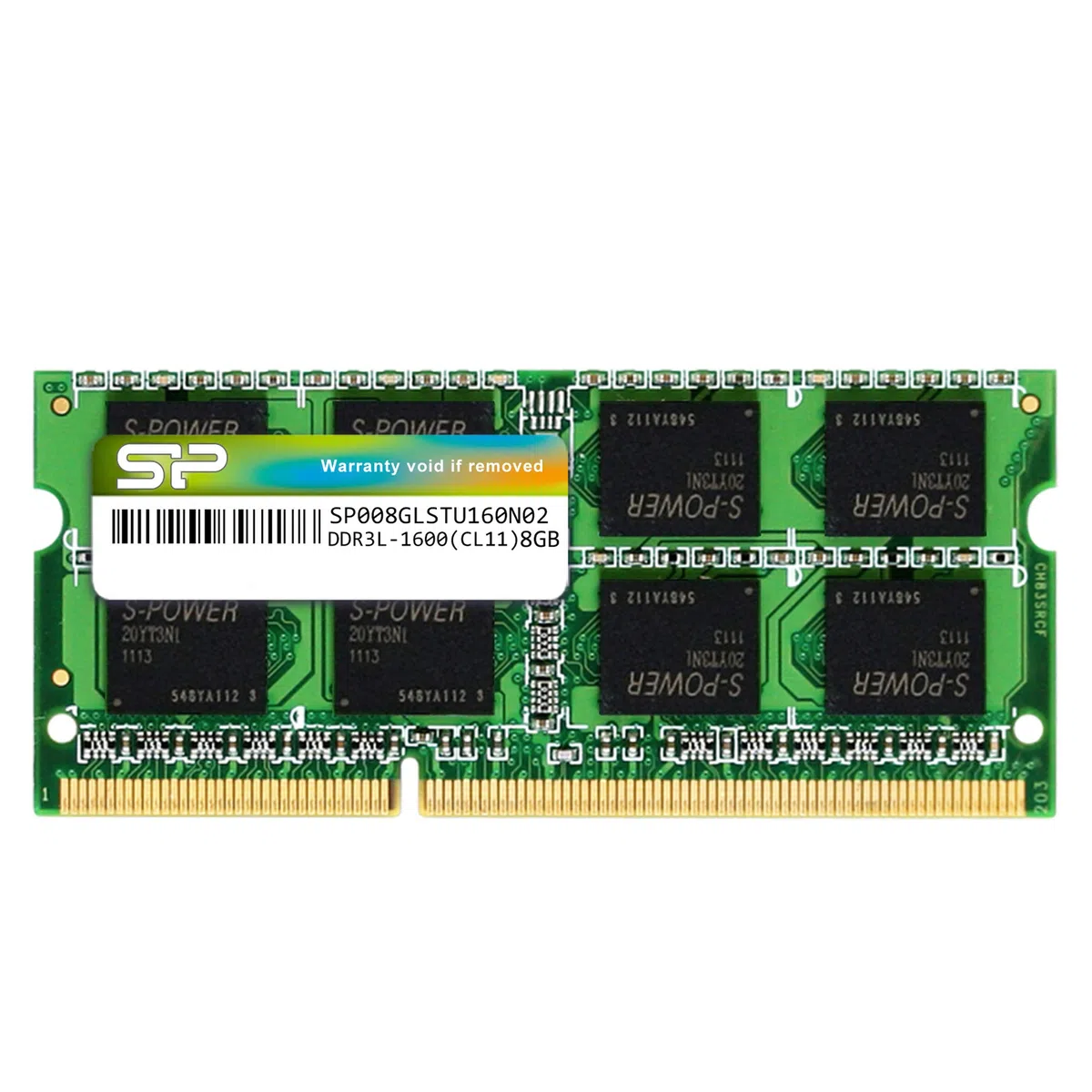 Silicon Power - Modulo di memoria per laptop DDR3 da 8 GB, 1600 MHz (PC3 12800) CL11 a 204 pin da 1,35 V SODIMM, bassa tensione e risparmio energetico
