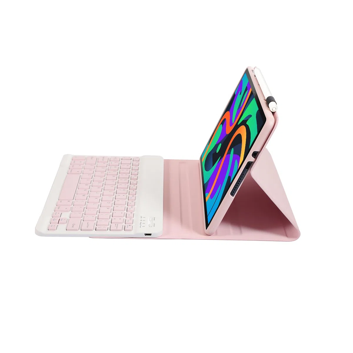 Custodia tastiera per tablet Lenovo Tab M11/K11/Idea Tab 11" cover magnetica intelligente con tastiera bluetooth wireless rimovibile per Lenovo TB336FU/TB330FU (Rosa)