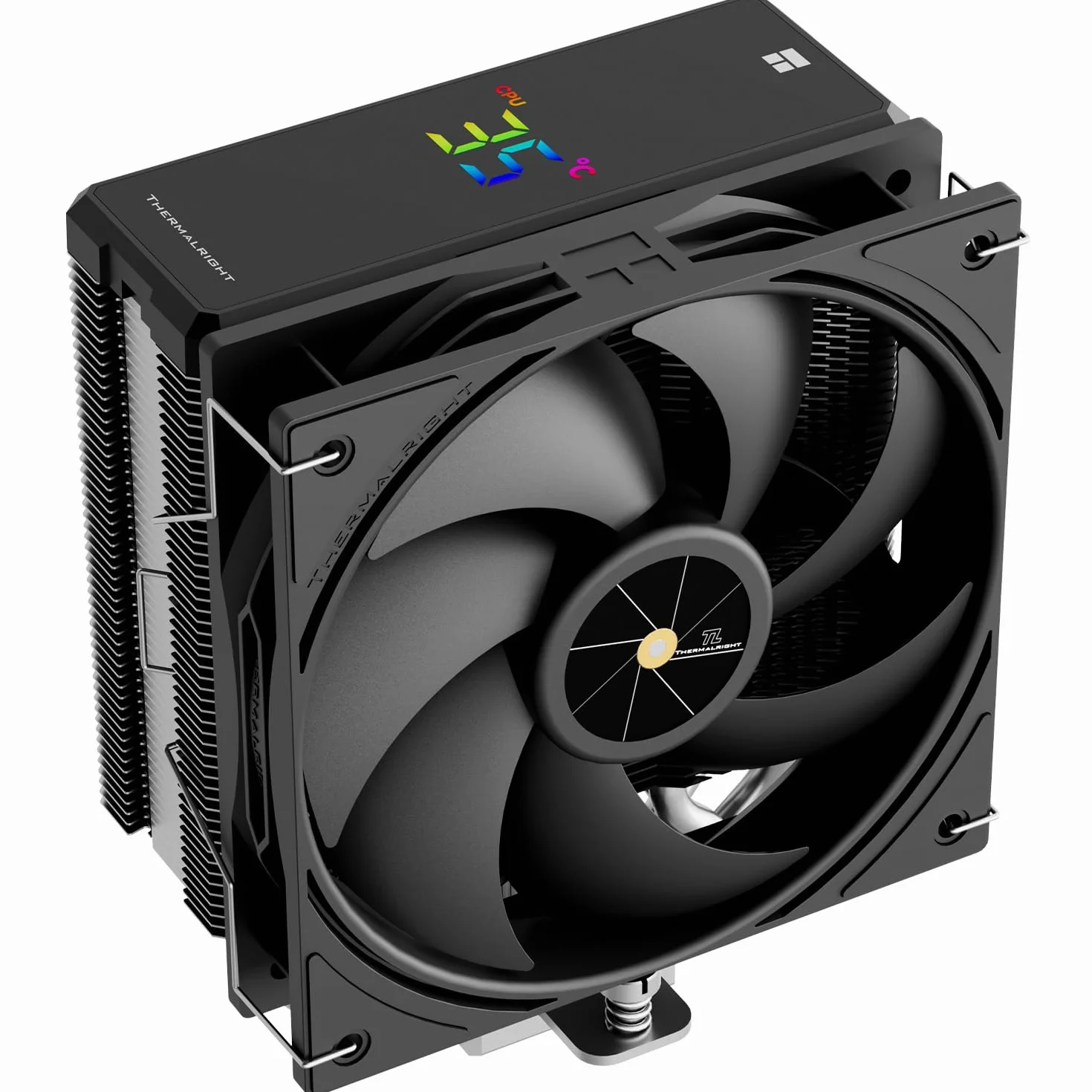 Thermalright Assassin X 120R - Refrigeratore digitale per CPU, schermo digitale, TL-P12 PWM Quiet Fan CPU, supporto AM4/AM5, Intel LGA1851/1700/1150/1151/1200