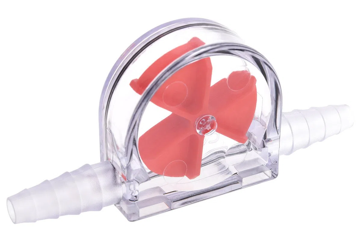 Alphacool 17357 - Indicatore di flusso rosso 6-11 mm - monitoraggio di raffreddamento ad acqua acrilico