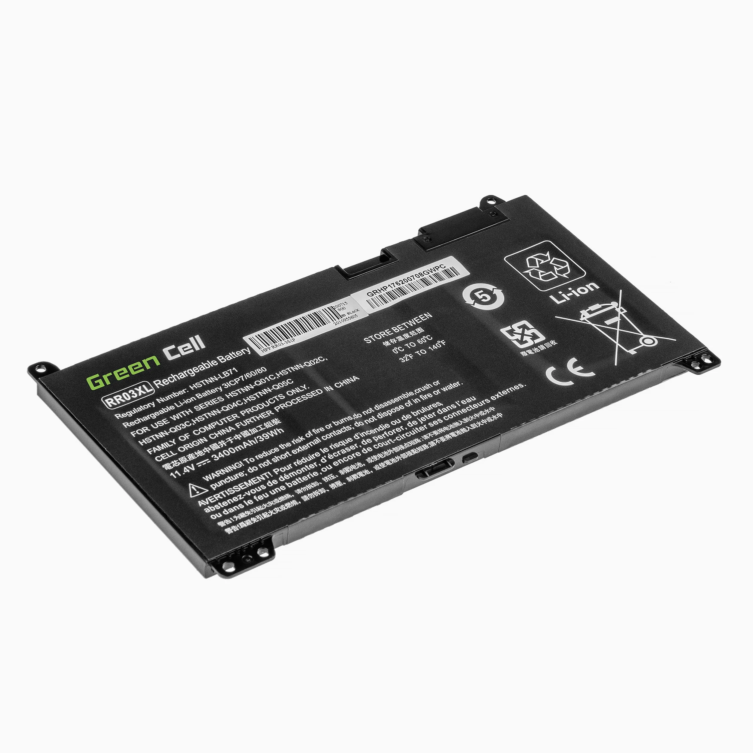 Green Cell Batteria per HP ProBook 430 440 G4 G5 455 470 G4 Mobile Thin Client mt20 MT21 / RR03048XL-PR RR03XL RRO3 RRO3XL HSTNN-Q06C HSTNN-UB7C RR03-3400mAh, 11.4V