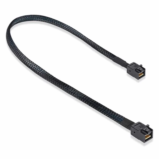 xiwai Mini cavo SAS HD SFF-8643 da interno a alta densità HD SFF-8643 Mini SAS Data Server Disk Raid 50 cm