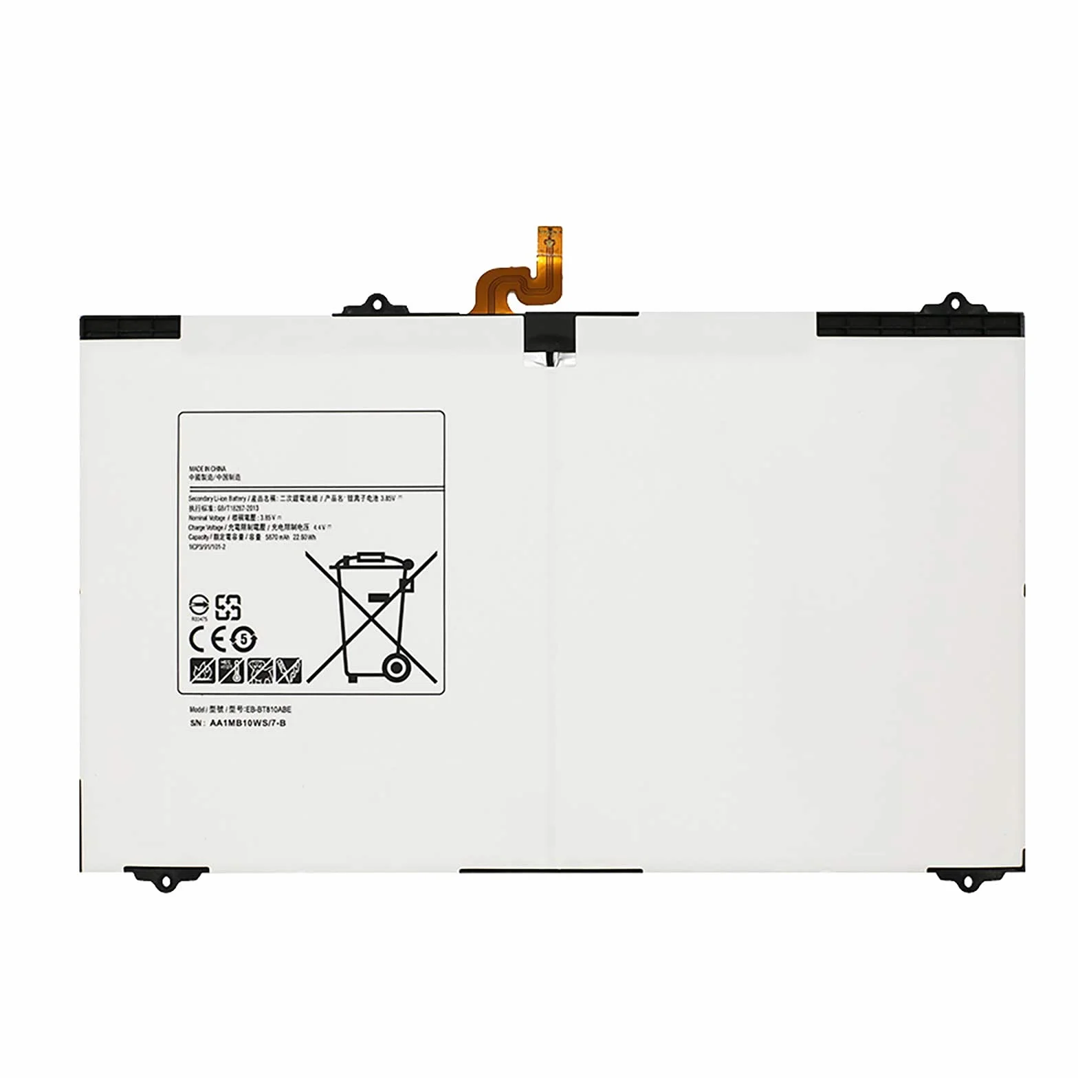 SAMSUNG GALAXY TAB S2 9.7 T815 T819 EB-BT810ABE BATTERIA 5870MAH CON KIT SMONTAGGIO