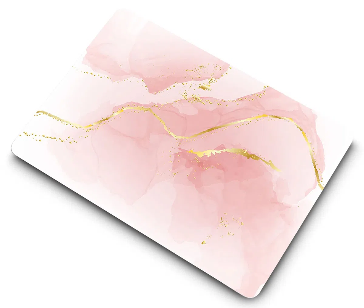 Custodia per Nuovo Macbook Air 13 pollici 2020 2019 2018 Pubblicazione Modello A1932 A2179 A2337 M1 con display Retina e Touch ID, Copertina Plastica Protettiva e Tastiera Cover, Marmo rosa