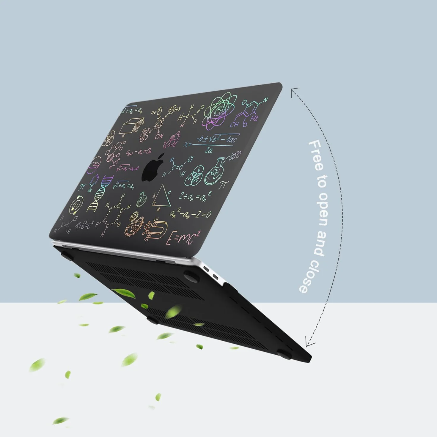 Plastica Case Compatibile con Macbook Air 13 pollici 2020 2019 2018 display Retina/Touch ID A1932 A2179 A2337, Custodia Hardshell Sottile con Macbook Air M1 13,Scienza