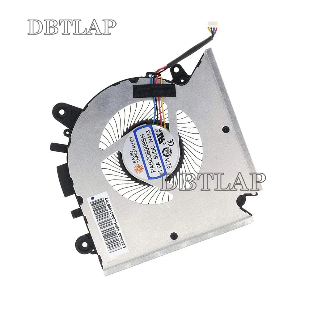 Ventilatore Compatibile per MSI GF63 8RC 8RD MS-16R1 MS-16R2 Series Ventola di Raffreddamento della CPU PABD08008SH N413