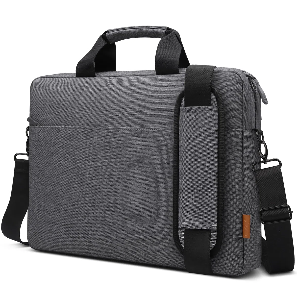 ZYB Impermeabile Borsa Porta PC Tracolla Custodia Portatil 17-17.3 Pollici per 17-17,3 Pollici Computer Notebook Lenovo Acer ASUS Vivobook Dell HP Samsung Laptop-Grigio Scuro