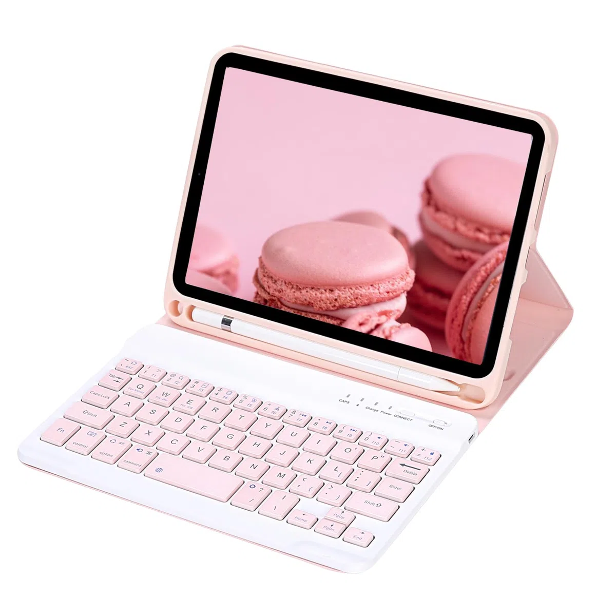 Custodia tastiera per iPad mini 5/4/3/2/1 7.9 pollici cover tastiera wireless magnetica rimovibile QWERTY per iPad mini 1/2/3/4/5 7.9"(Rosa)