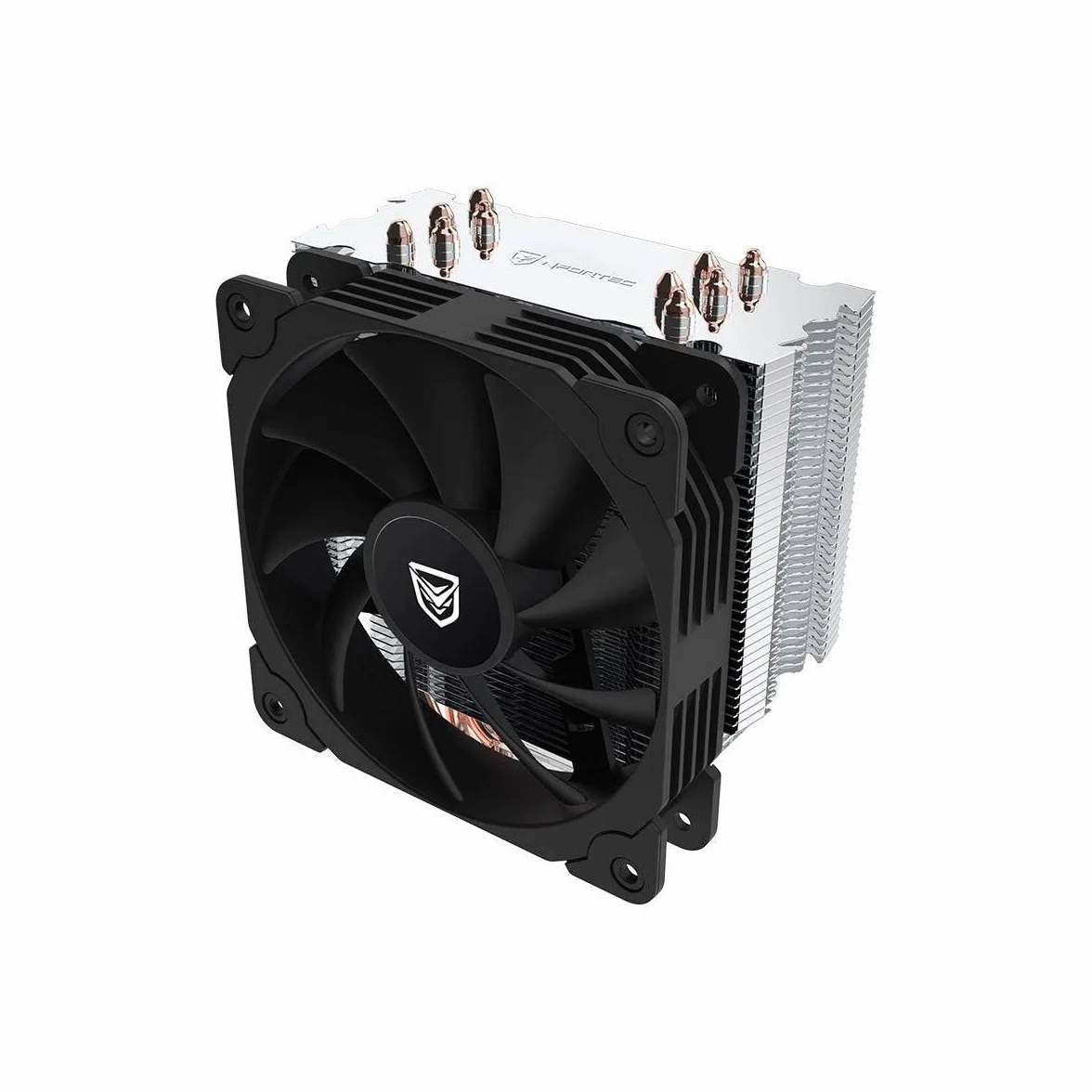 Nfortec - VELA X Dissipatore per CPU con 5 heatpipes, ventola PWM da 120 mm, TDP 150 W, compatibile con LGA1700 e AM5, nero